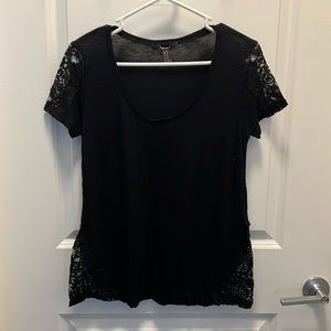 Forever 21 Black Lace Blouse Medium